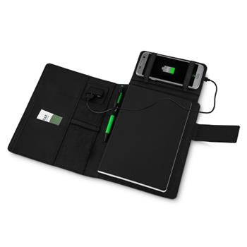 Caderno com Carregador  Power Bank