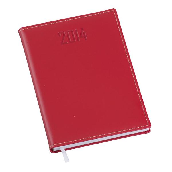 Agenda Diária, Capa Vermelha  Lisa