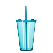 Copo com Tampa e Canudo 650ml