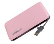 Carregador Portátil Slim com Cabo Embutido