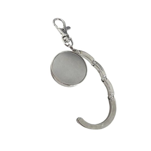 Chaveiro porta bolsa dobrável, material de metal