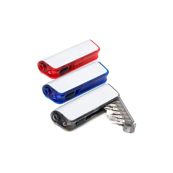 Kit ferramenta com 6 funções e lanterna material de plástico