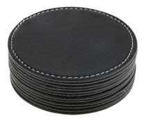 Bolacha para Copo/Chopp em Couro Ecológico