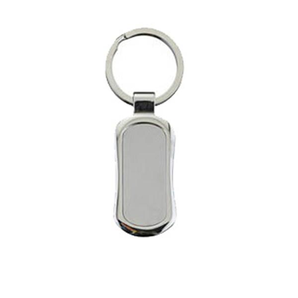 Chaveiro de metal com curvas