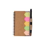 Bloco Ecológico com Caneta e Post-It.