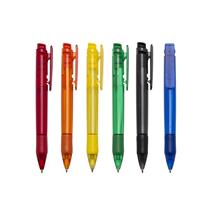 Caneta plástica carga azul