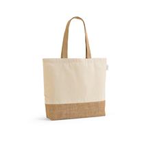 Sacola em 70% algodão reciclado e 30% poliéster reciclado