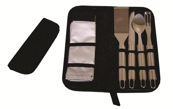 Kit churrasco com 5 peças de Inox