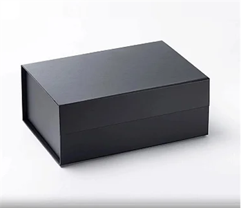 Caixa Dobrável de Papel Preta P/ Presente c/ imã 28.2x20.2x9.2cm