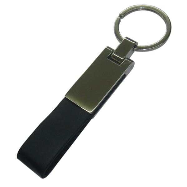 Chaveiro de Couro com Metal 