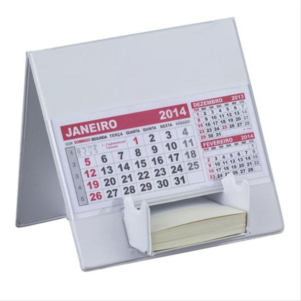 Calendário de Mesa com Suporte para Rascunho