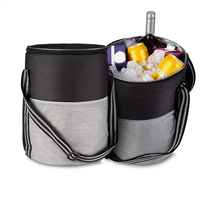 Bolsa Térmica Preto com Prata