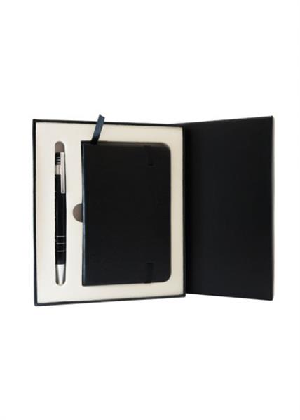 Kit moleskine com Caneta e estojo