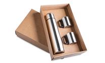 Garrafa Térmica Kit Presente com 2 Canecas