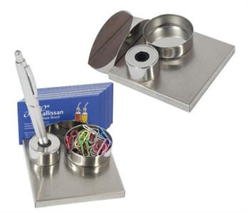 Organizador de mesa em aço inox
